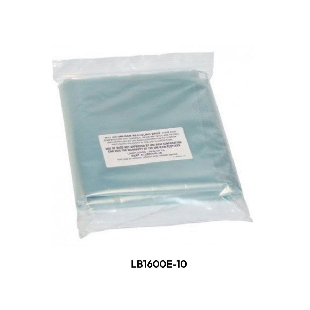 LB1600E-10 Liner Bag - pecifically for use with the URS1600 Series solvent recyclers